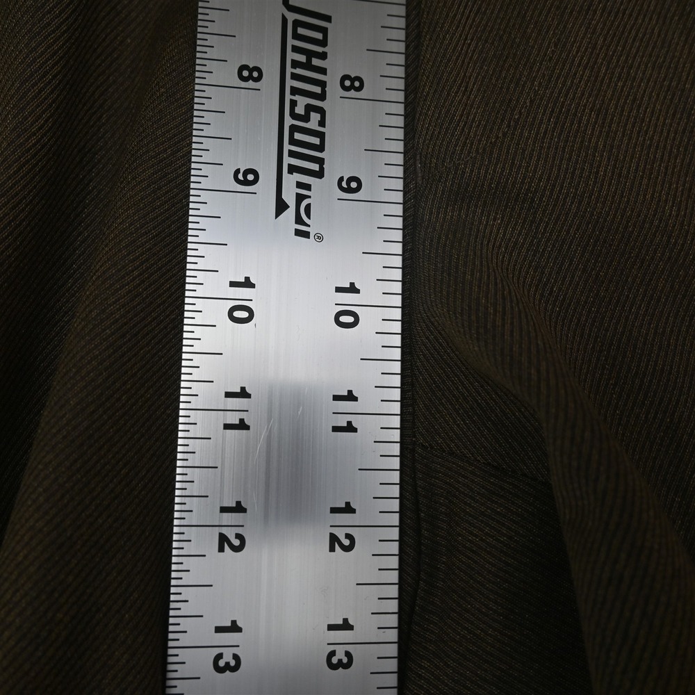 Jack Victor 38x32 Brown 100% Estrato Wool Spencer Cuffed Dress Mens Pants - Picture 3 of 9